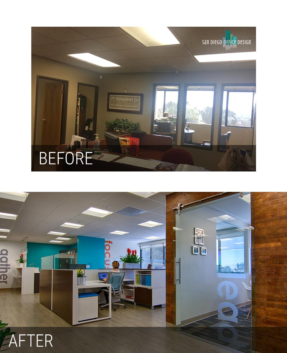 Before and After - San Diego Office Design