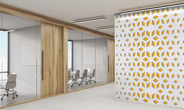 Acoustical Wall in an Office
