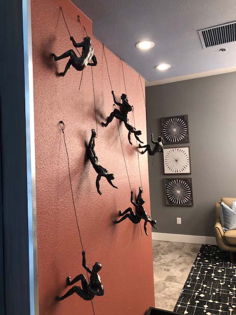 3D Wall Art - Climbing Men