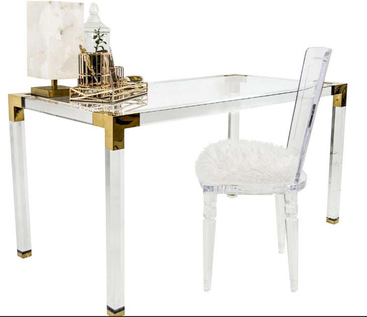 Trousdale Desk with Brass Finish