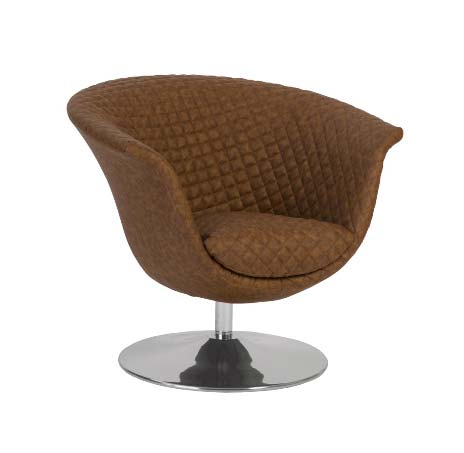 Quilted Trumpet Swivel Chair- Phillips Collection
